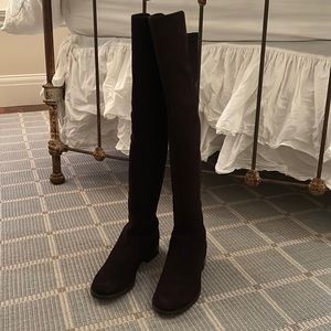 Stuart Weitzman 5050 over-the-knee suede boots in cola color. Size 5.5 narrow.